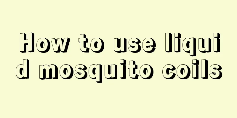 How to use liquid mosquito coils
