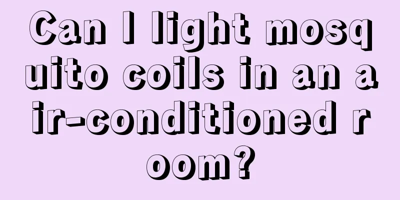 Can I light mosquito coils in an air-conditioned room?