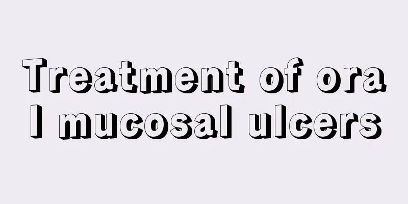 Treatment of oral mucosal ulcers
