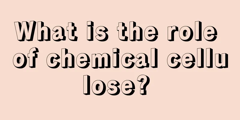 What is the role of chemical cellulose? 