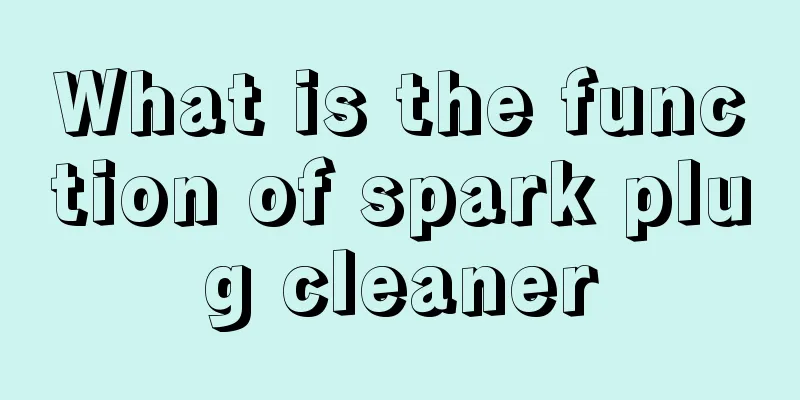 What is the function of spark plug cleaner
