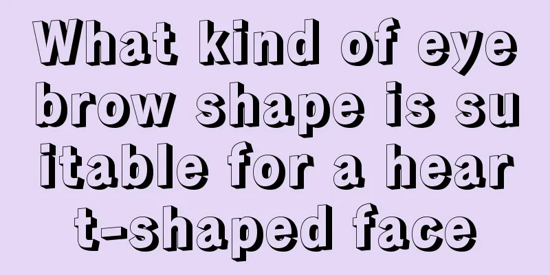 What kind of eyebrow shape is suitable for a heart-shaped face