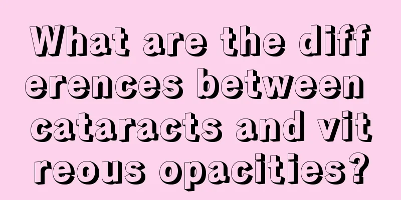 What are the differences between cataracts and vitreous opacities?