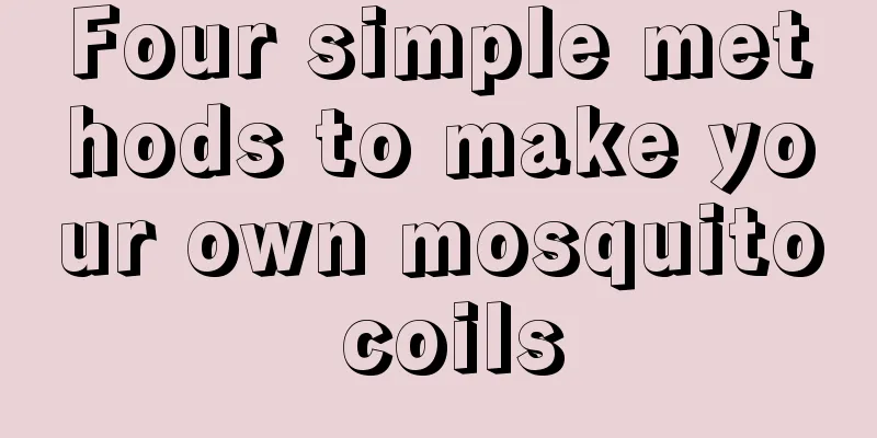 Four simple methods to make your own mosquito coils