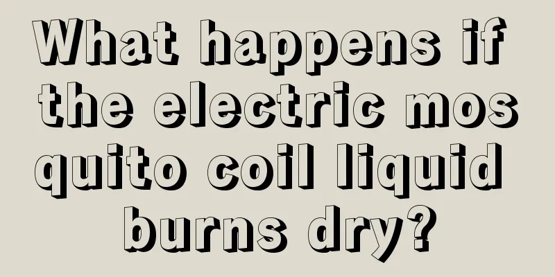 What happens if the electric mosquito coil liquid burns dry?