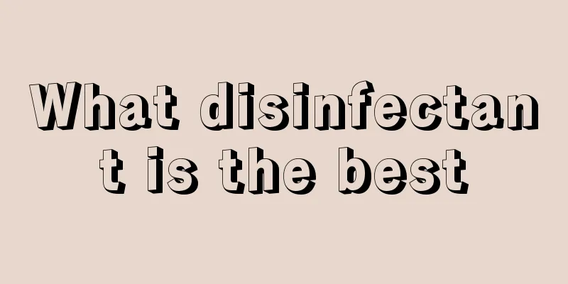 What disinfectant is the best