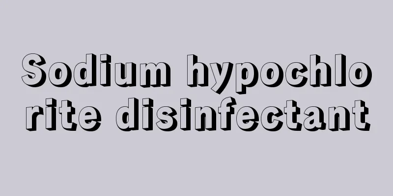 Sodium hypochlorite disinfectant