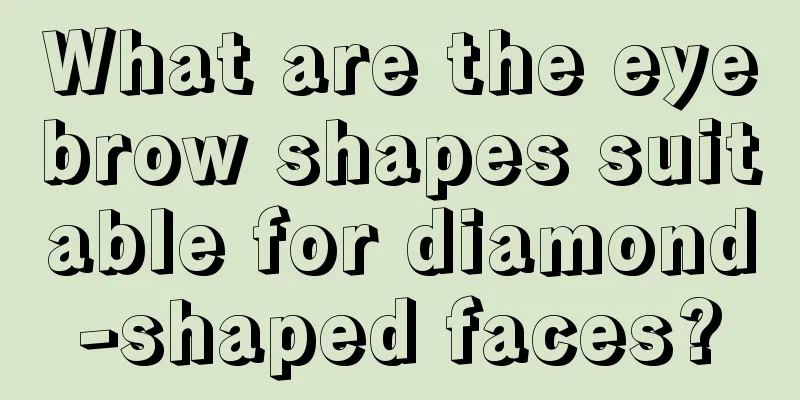 What are the eyebrow shapes suitable for diamond-shaped faces?