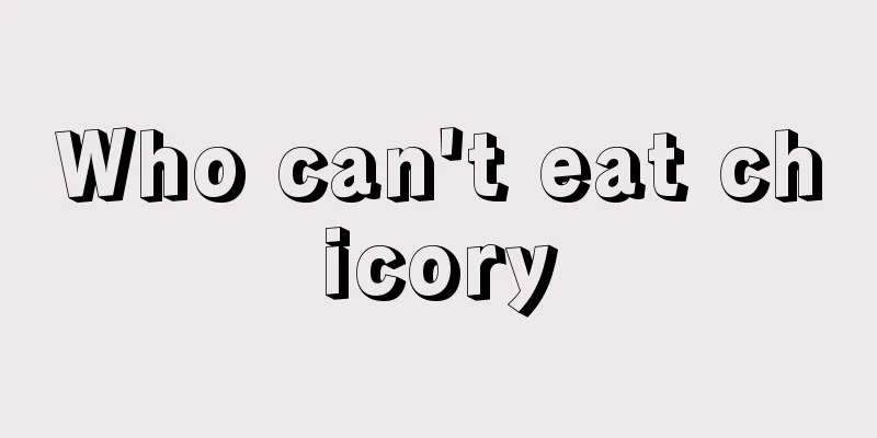 Who can't eat chicory