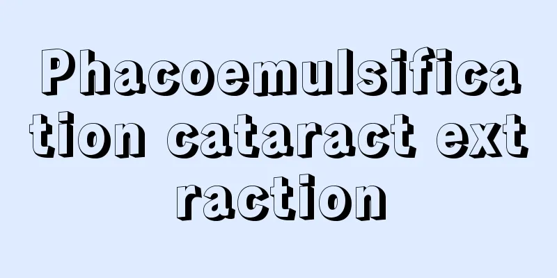 Phacoemulsification cataract extraction