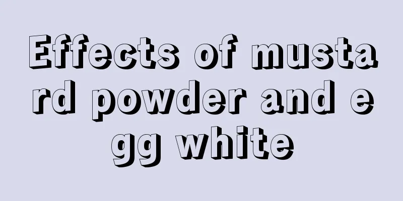 Effects of mustard powder and egg white
