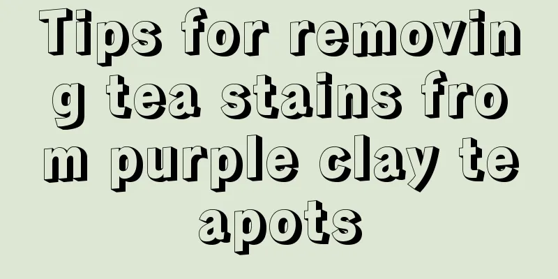 Tips for removing tea stains from purple clay teapots