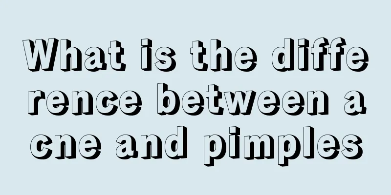 What is the difference between acne and pimples