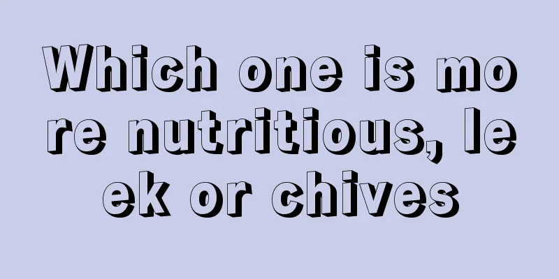 Which one is more nutritious, leek or chives