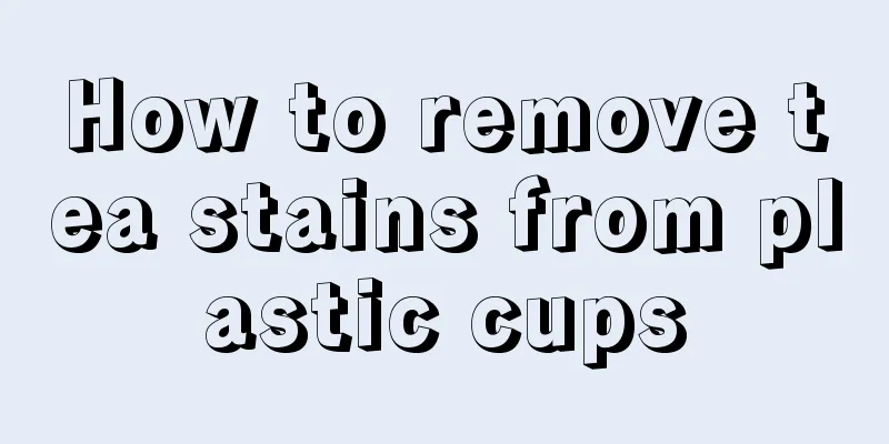 How to remove tea stains from plastic cups