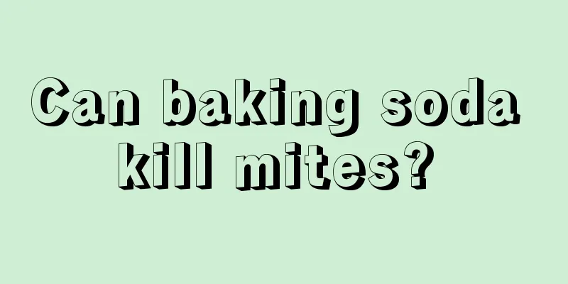 Can baking soda kill mites? 
