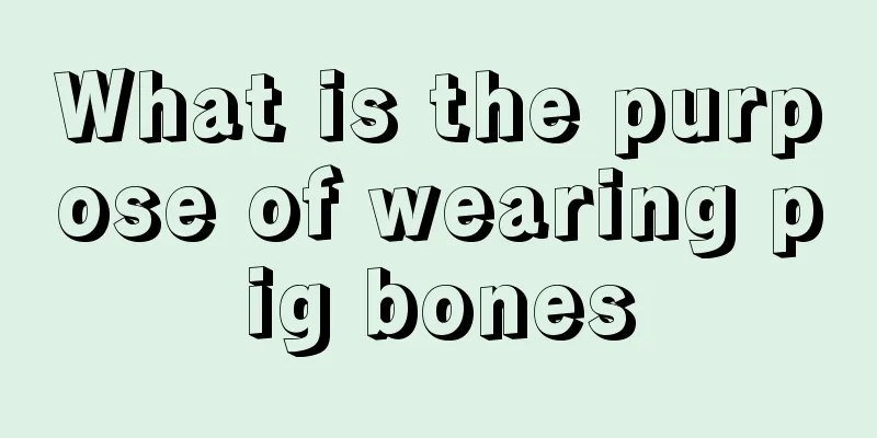 What is the purpose of wearing pig bones