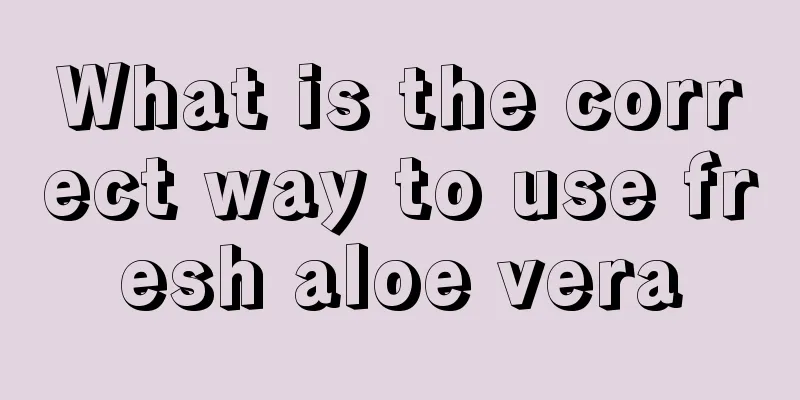 What is the correct way to use fresh aloe vera