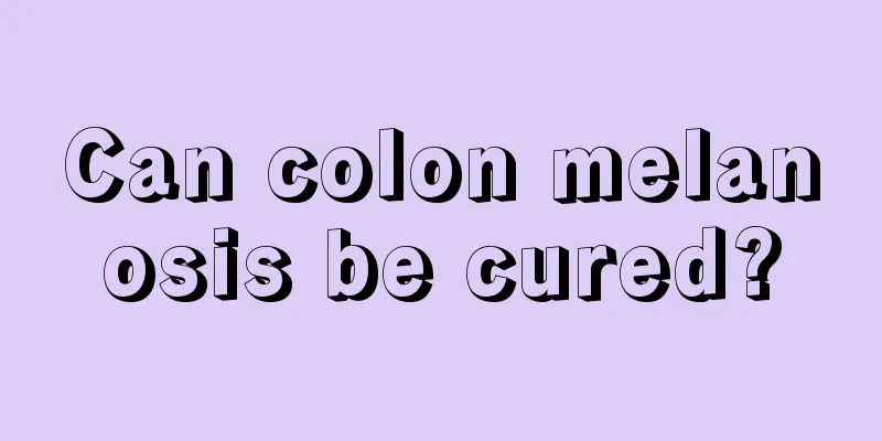 Can colon melanosis be cured?