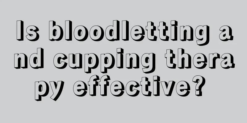 Is bloodletting and cupping therapy effective? 
