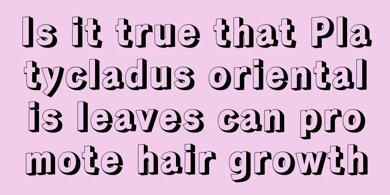 Is it true that Platycladus orientalis leaves can promote hair growth