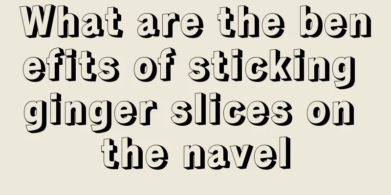 What are the benefits of sticking ginger slices on the navel