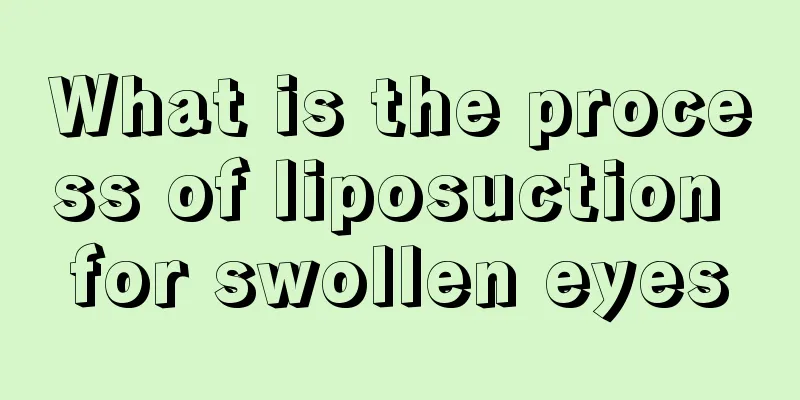 What is the process of liposuction for swollen eyes