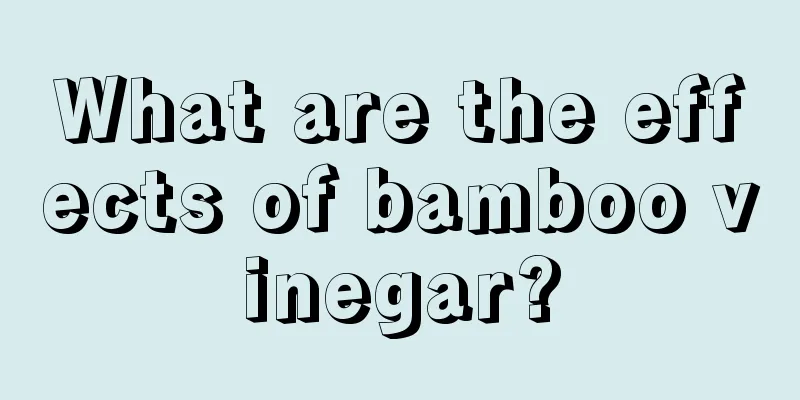 What are the effects of bamboo vinegar?