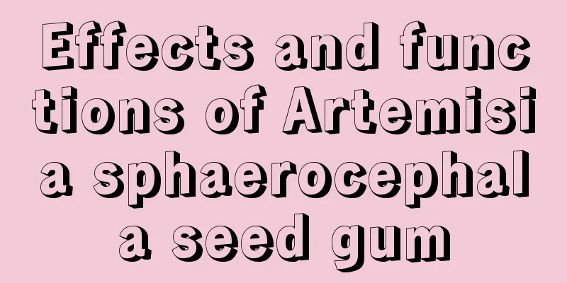 Effects and functions of Artemisia sphaerocephala seed gum