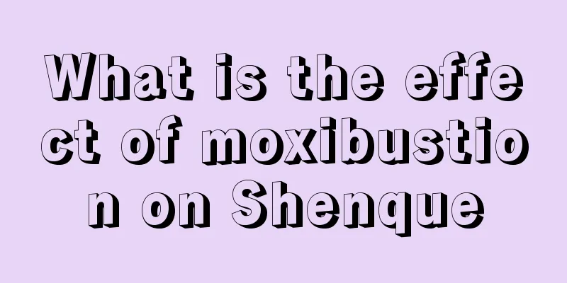 What is the effect of moxibustion on Shenque