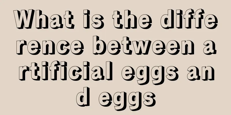 What is the difference between artificial eggs and eggs