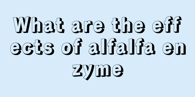 What are the effects of alfalfa enzyme