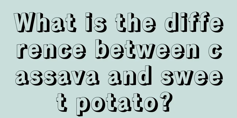 What is the difference between cassava and sweet potato? 