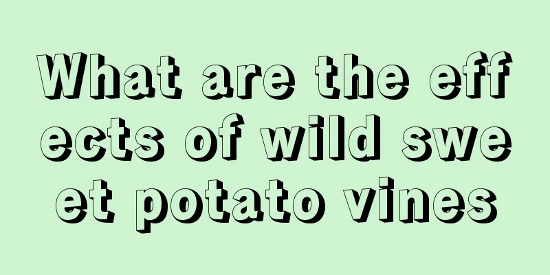 What are the effects of wild sweet potato vines