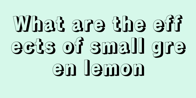 What are the effects of small green lemon