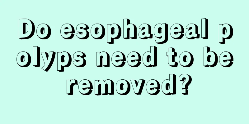 Do esophageal polyps need to be removed?