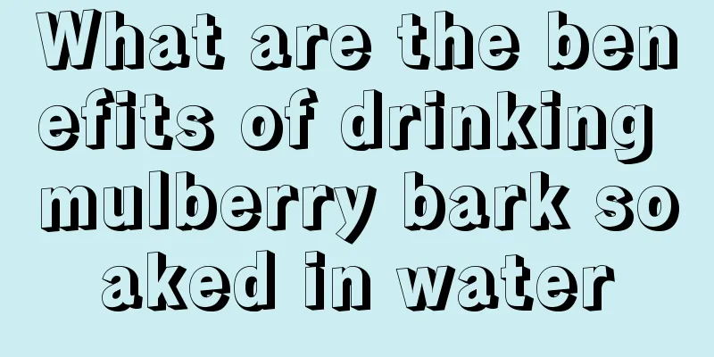 What are the benefits of drinking mulberry bark soaked in water