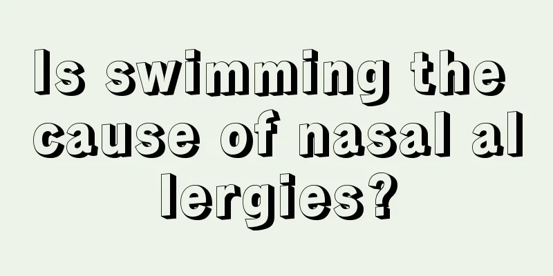 Is swimming the cause of nasal allergies?