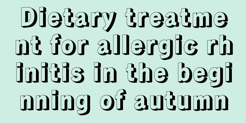 Dietary treatment for allergic rhinitis in the beginning of autumn