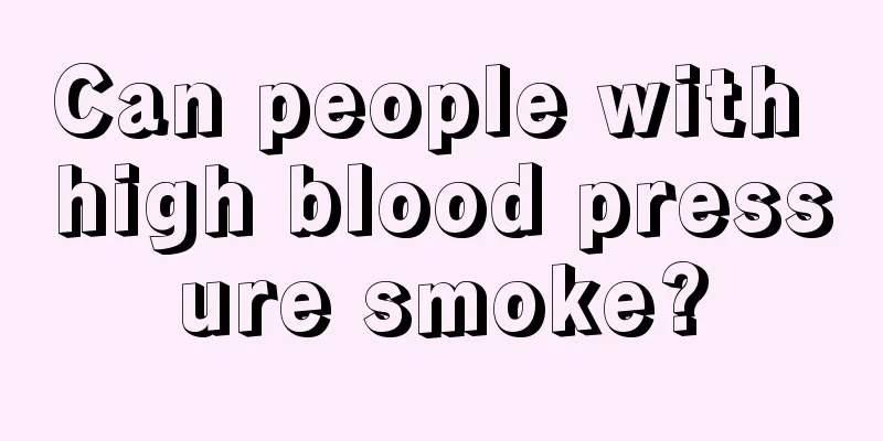 Can people with high blood pressure smoke?