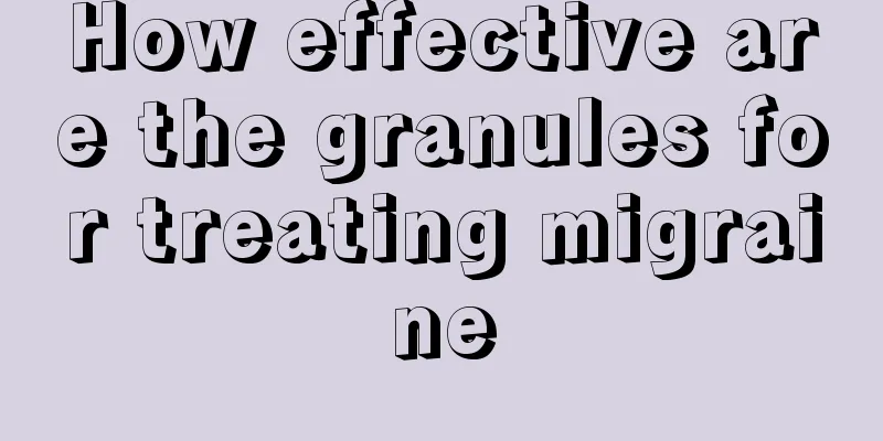 How effective are the granules for treating migraine