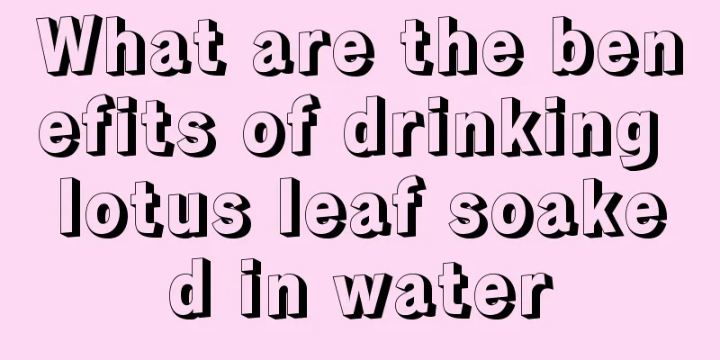 What are the benefits of drinking lotus leaf soaked in water