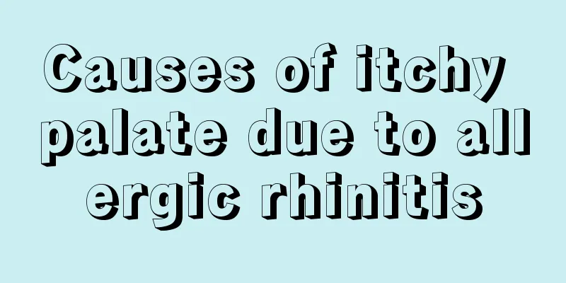 Causes of itchy palate due to allergic rhinitis