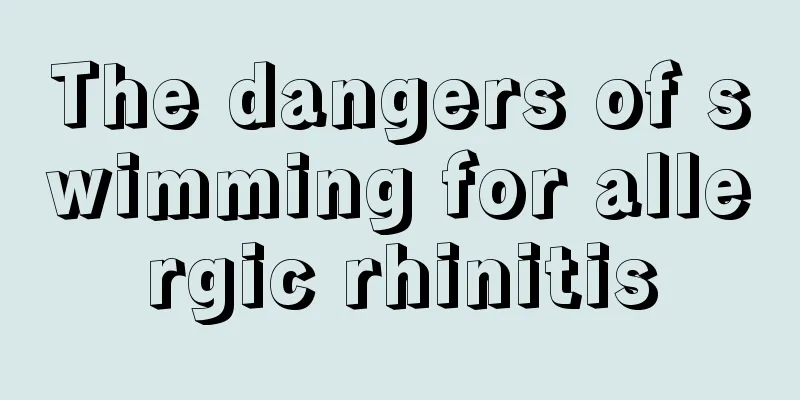 The dangers of swimming for allergic rhinitis