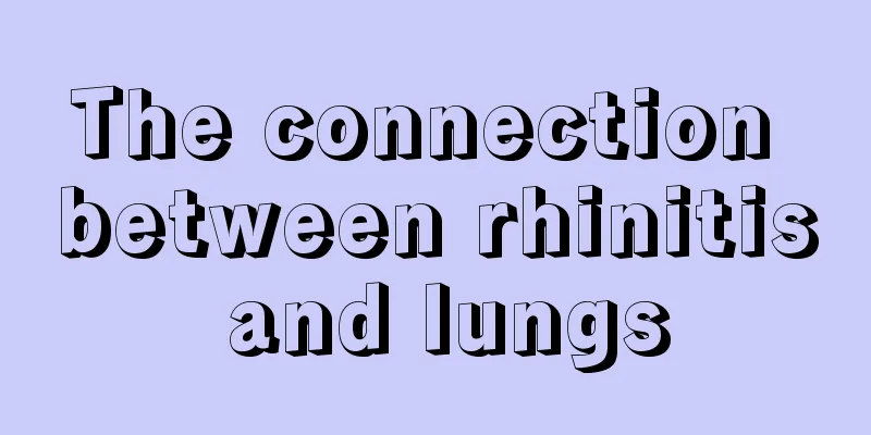 The connection between rhinitis and lungs