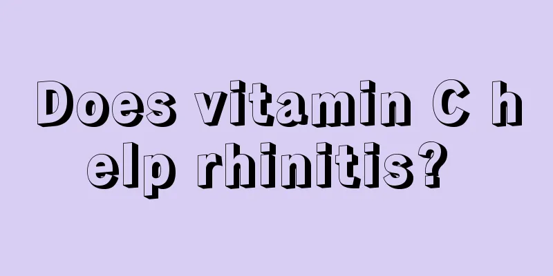 Does vitamin C help rhinitis? 