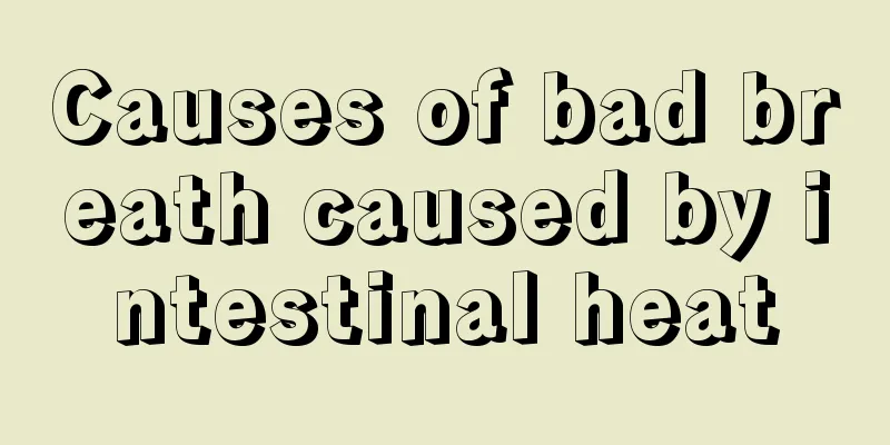 Causes of bad breath caused by intestinal heat