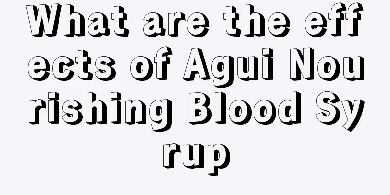 What are the effects of Agui Nourishing Blood Syrup
