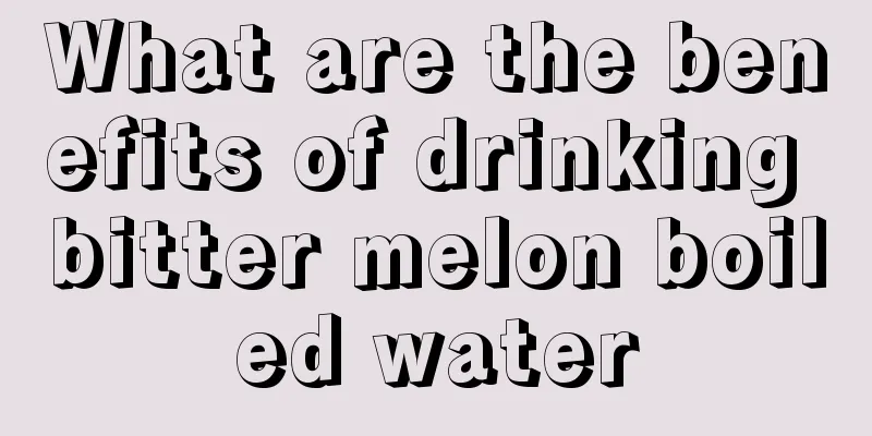 What are the benefits of drinking bitter melon boiled water
