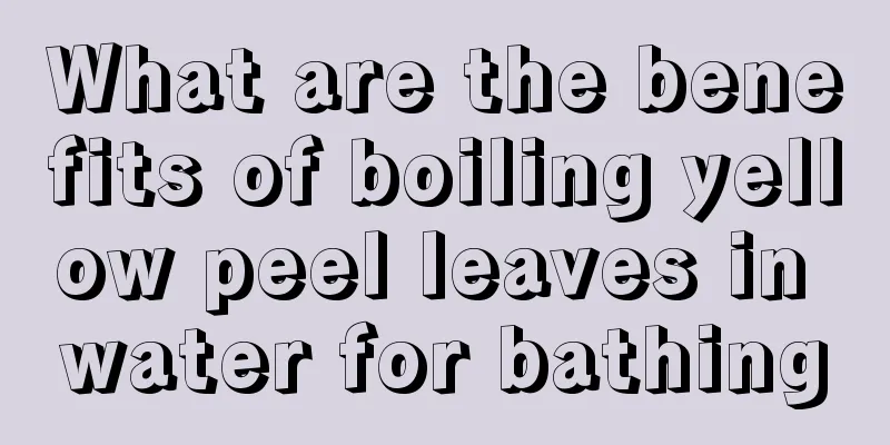 What are the benefits of boiling yellow peel leaves in water for bathing